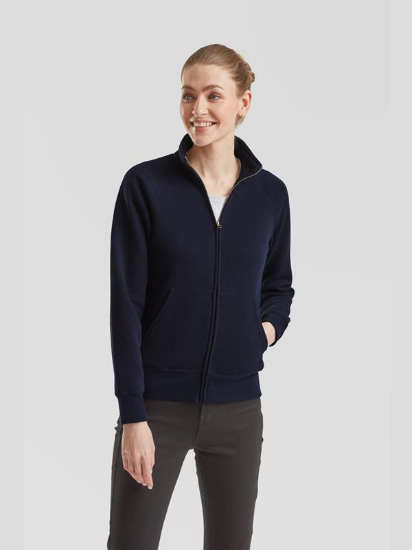 Fruit Of The Loom Premium Open End 280 Regular Fit Full Zip Sweat Ladies