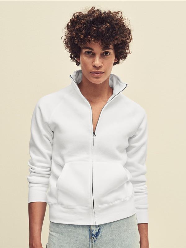 Fruit Of The Loom Premium Open End 280 Regular Fit Full Zip Sweat Ladies