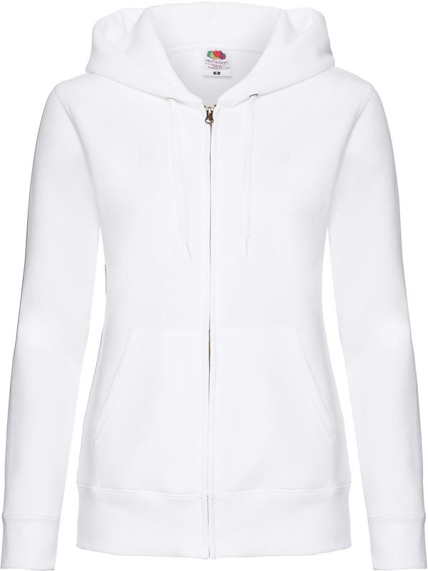 Fruit Of The Loom Premium Open End 280 Regular Fit Zip Hood Ladies