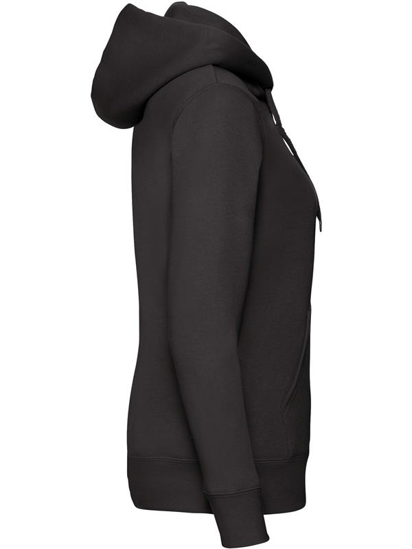 Fruit Of The Loom Premium Open End 280 Regular Fit Zip Hood Ladies