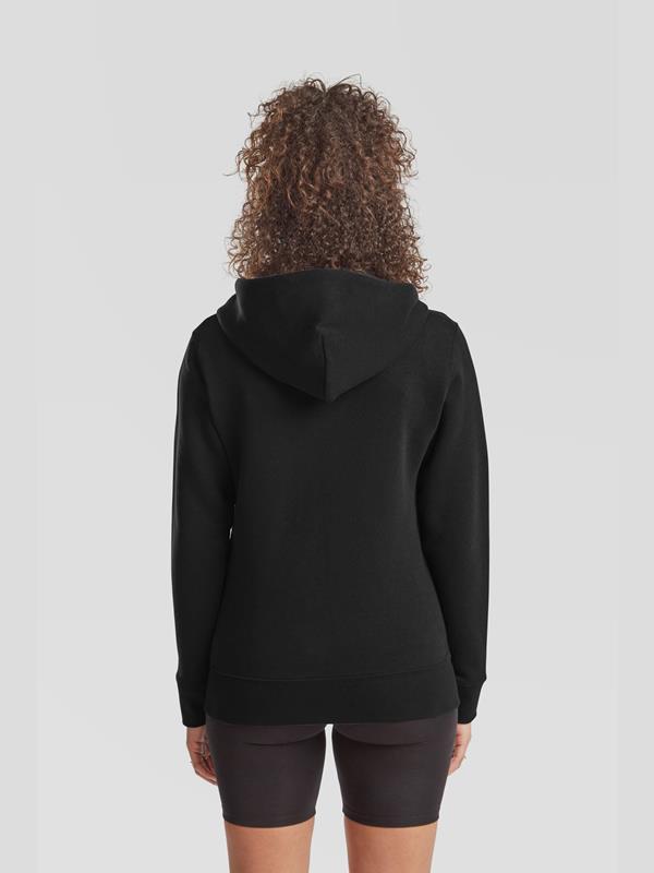 Fruit Of The Loom Premium Open End 280 Regular Fit Zip Hood Ladies