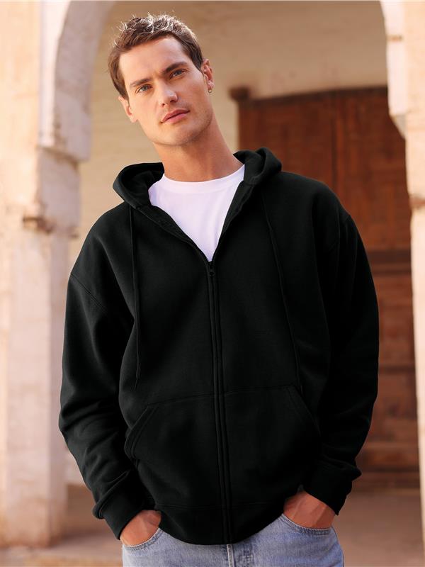Fruit Of The Loom Iconic Premium Combed 300 Regular Fit Zip Hood Adult