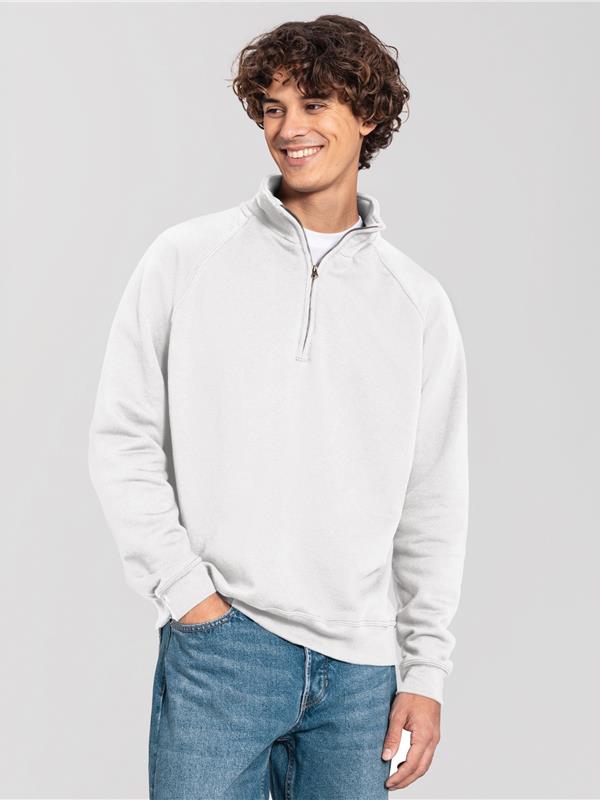 Fruit Of The Loom Iconic Premium Combed 300 Regular Fit Quarter Zip Sweat Adult