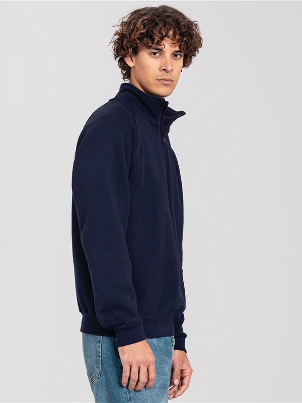 Fruit Of The Loom Iconic Premium Combed 300 Regular Fit Quarter Zip Sweat Adult