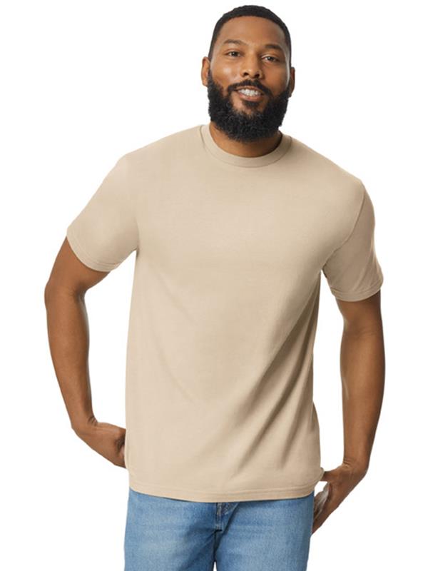 Gildan Softstyle Midweight No Label Ringspun 185 Regular Fit Tee Adult