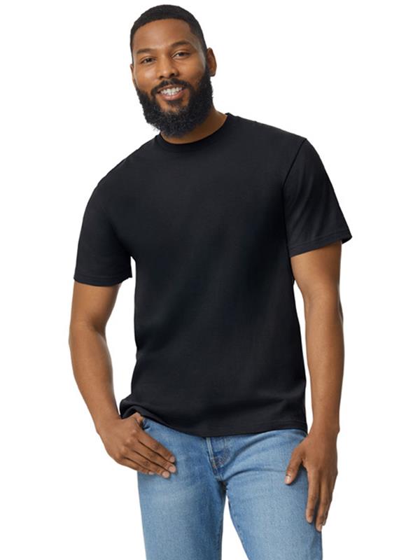 Gildan Softstyle Midweight No Label Ringspun 185 Regular Fit Tee Adult