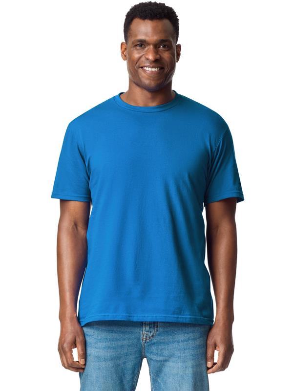 Gildan Softstyle Midweight No Label Ringspun 185 Regular Fit Tee Adult