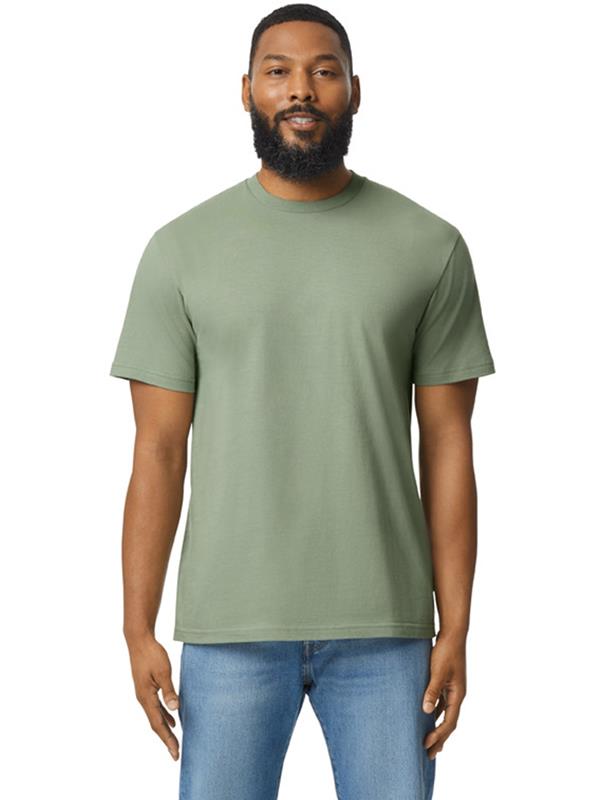 Gildan Softstyle Midweight No Label Ringspun 185 Regular Fit Tee Adult