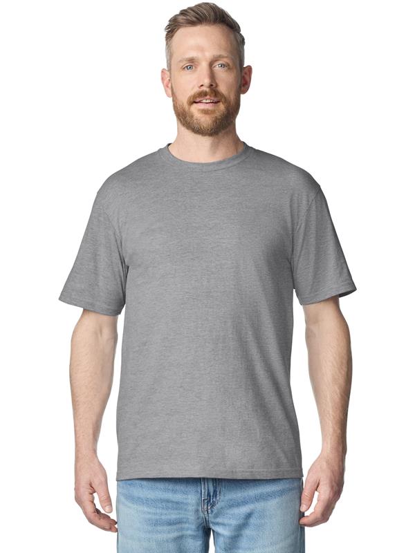 Gildan Softstyle Midweight No Label Ringspun 185 Regular Fit Tee Adult