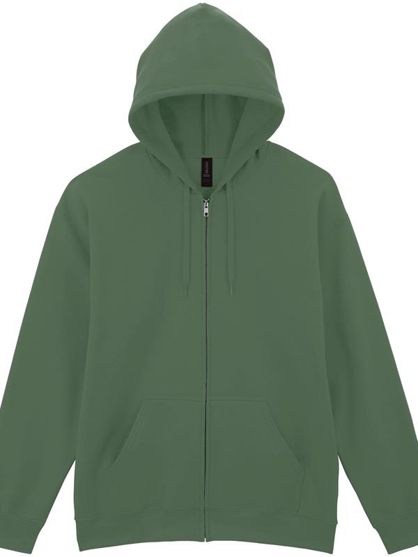 Gildan Softstyle Midweight Ringspun 285 Regular Fit Zip Hood Adult