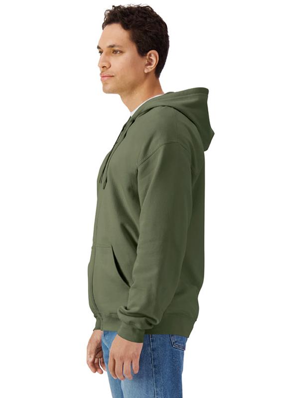 Gildan Softstyle Midweight Ringspun 285 Regular Fit Zip Hood Adult