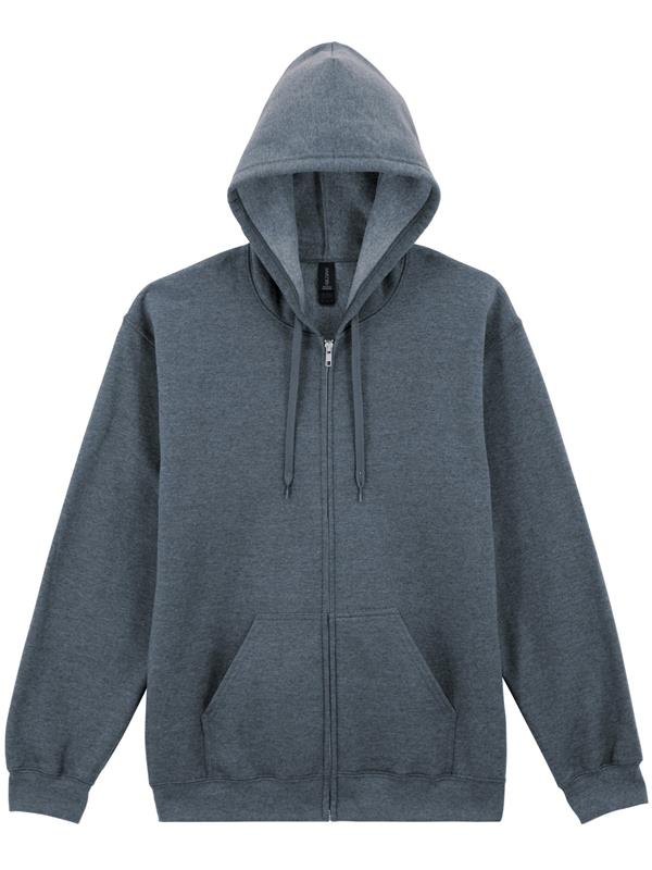 Gildan Softstyle Midweight Ringspun 285 Regular Fit Zip Hood Adult