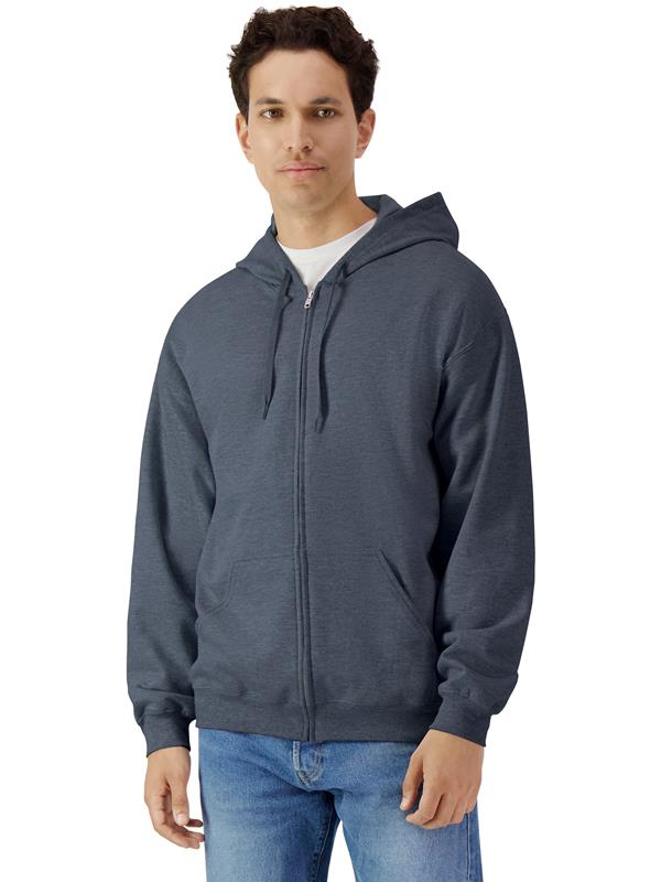 Gildan Softstyle Midweight Ringspun 285 Regular Fit Zip Hood Adult
