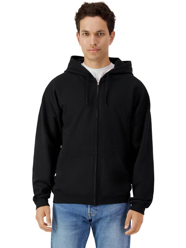 Gildan Softstyle Midweight Ringspun 285 Regular Fit Zip Hood Adult