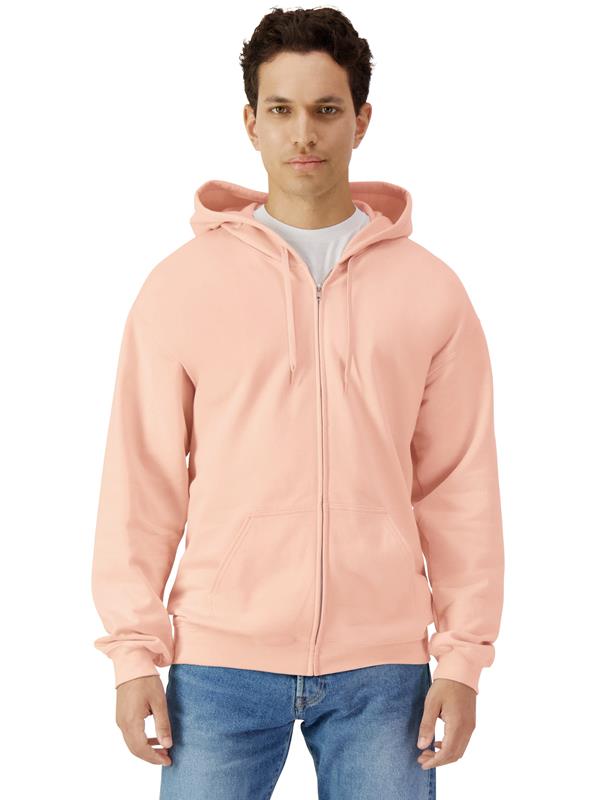 Gildan Softstyle Midweight Ringspun 285 Regular Fit Zip Hood Adult