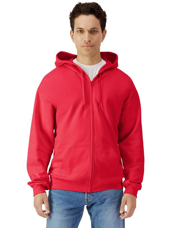 Gildan Softstyle Midweight Ringspun 285 Regular Fit Zip Hood Adult