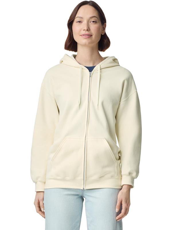 Gildan Softstyle Midweight Ringspun 285 Regular Fit Zip Hood Adult