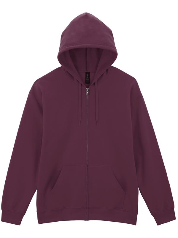 Gildan Softstyle Midweight Ringspun 285 Regular Fit Zip Hood Adult