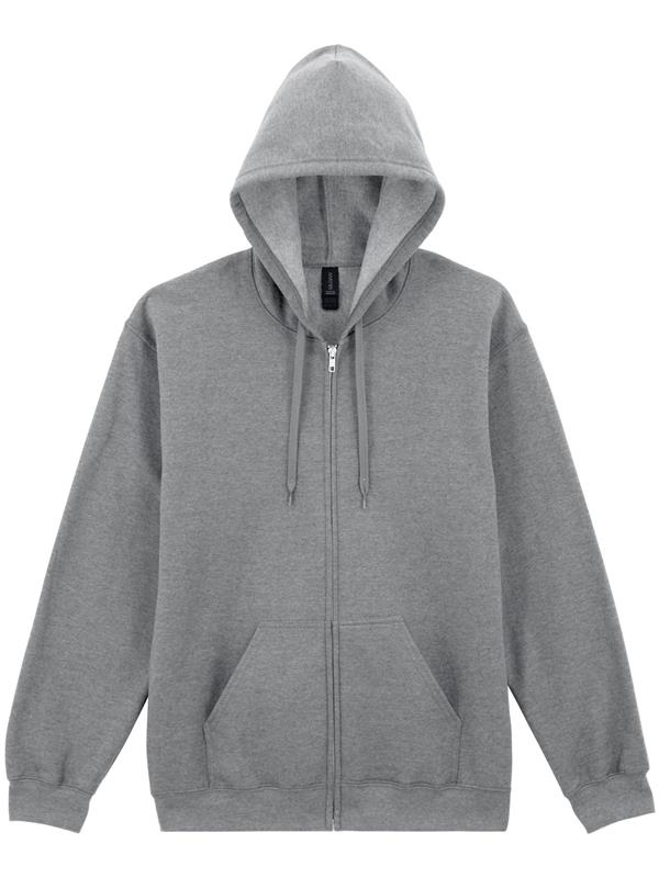 Gildan Softstyle Midweight Ringspun 285 Regular Fit Zip Hood Adult