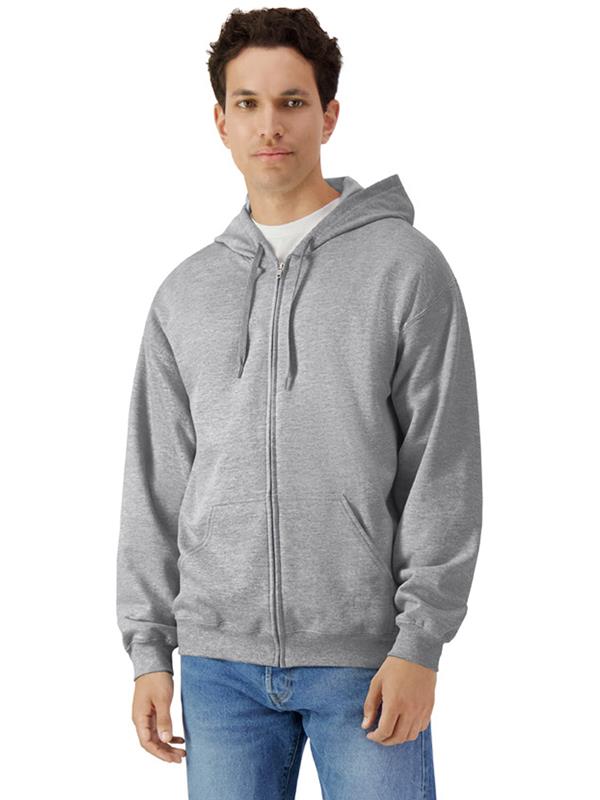 Gildan Softstyle Midweight Ringspun 285 Regular Fit Zip Hood Adult
