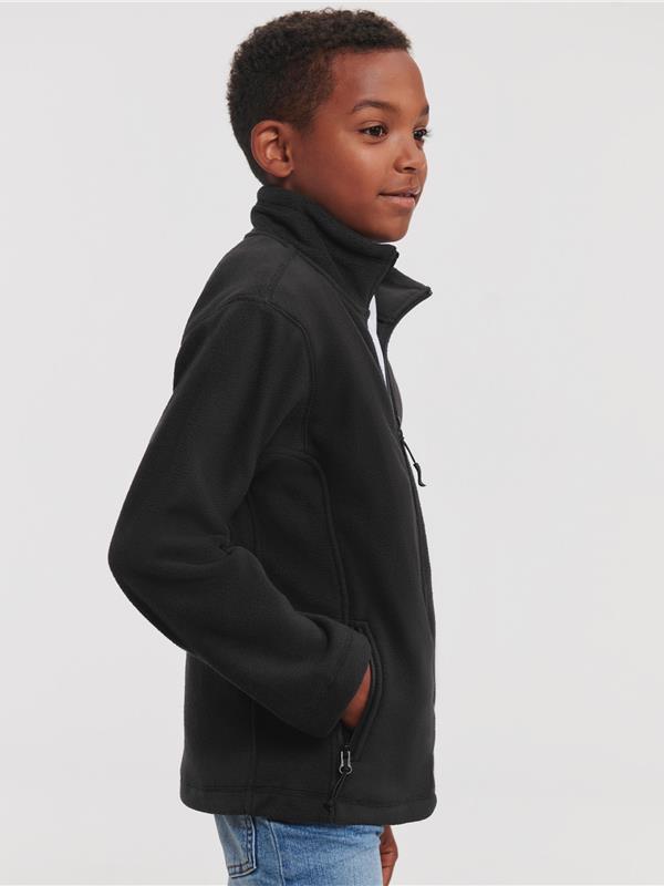 Russell Athletic 320 Fleece FZ Kids in Black