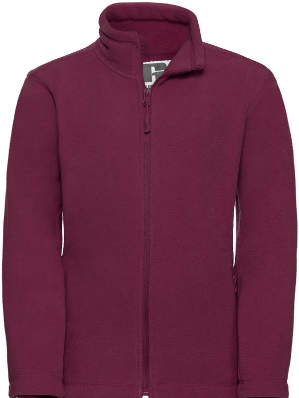 Russell Athletic 320 Fleece FZ Kids in Burgundy