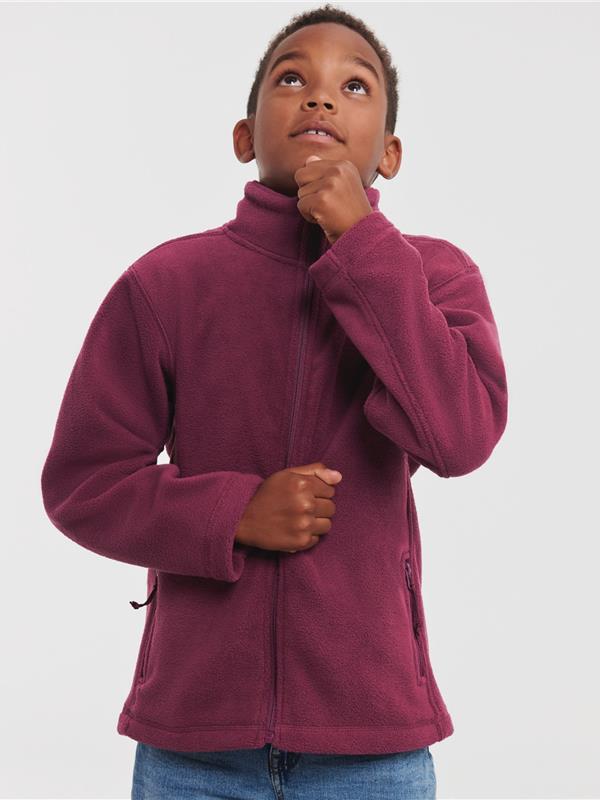 Russell Athletic 320 Fleece FZ Kids in Burgundy
