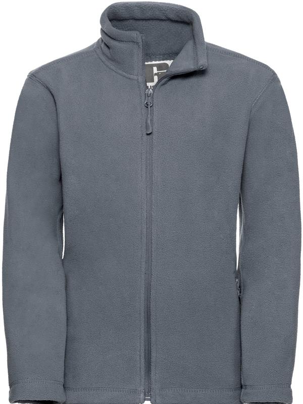 Russell Athletic 320 Fleece FZ Kids in Convoy Grey
