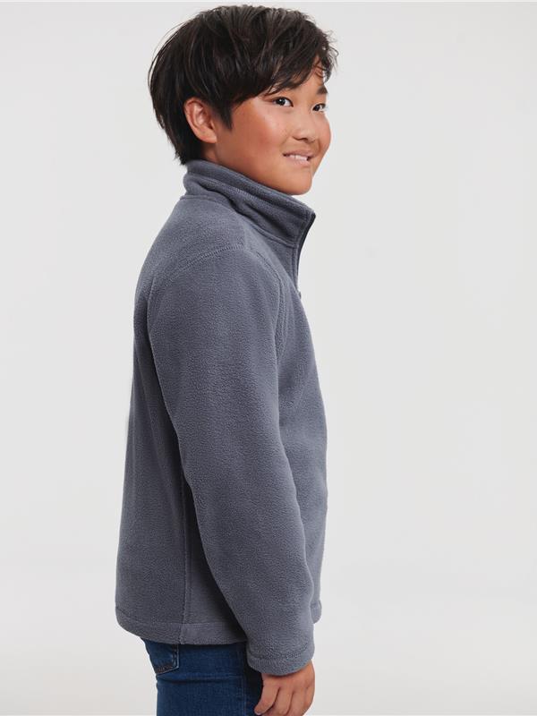 Russell Athletic 320 Fleece FZ Kids in Convoy Grey
