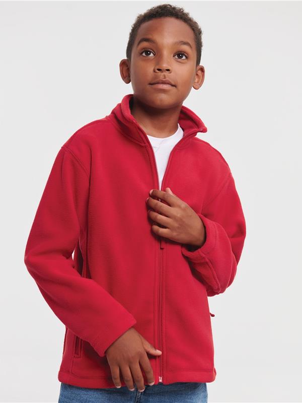 Russell Athletic 320 Fleece FZ Kids in Classic Red