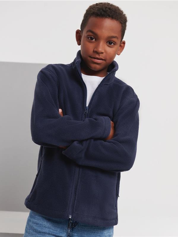 Russell Athletic 320 Fleece FZ Kids in French Navy