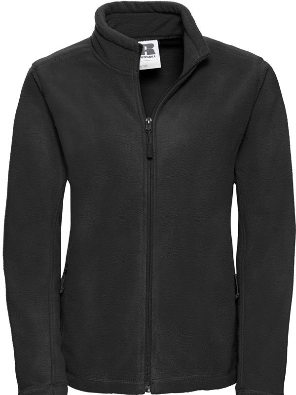 Russell Athletic 320 Fleece FZ Ladies in Black
