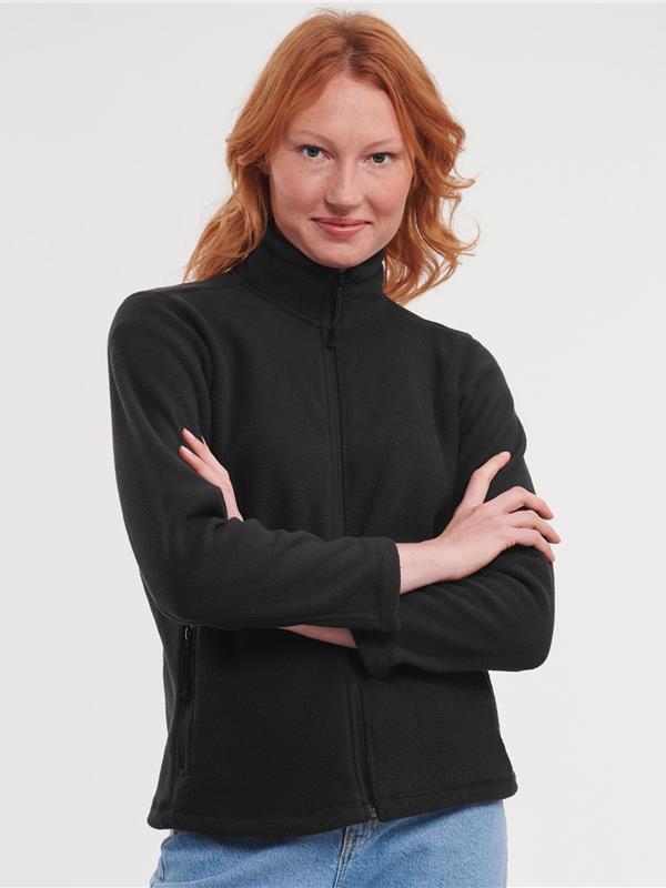 Russell Athletic 320 Fleece FZ Ladies in Black