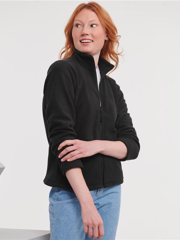 Russell Athletic 320 Fleece FZ Ladies in Black