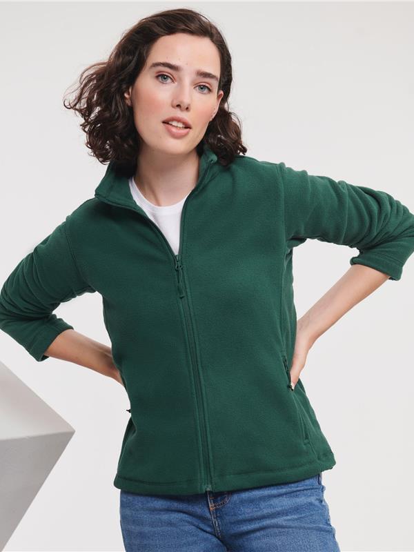 Russell Athletic 320 Fleece FZ Ladies in Bottle Green
