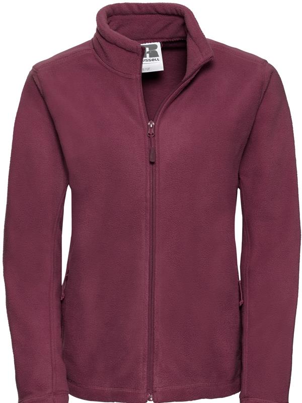 Russell Athletic 320 Fleece FZ Ladies in Burgundy