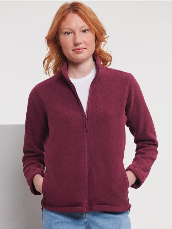Russell Athletic 320 Fleece FZ Ladies in Burgundy