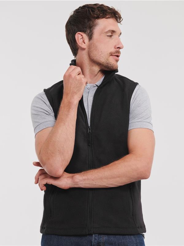 Russell Athletic 320 Fleece Bodywarmer Adult in Black