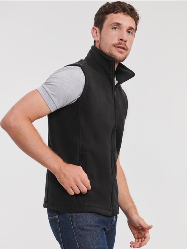 Russell Athletic 320 Fleece Bodywarmer Adult in Black