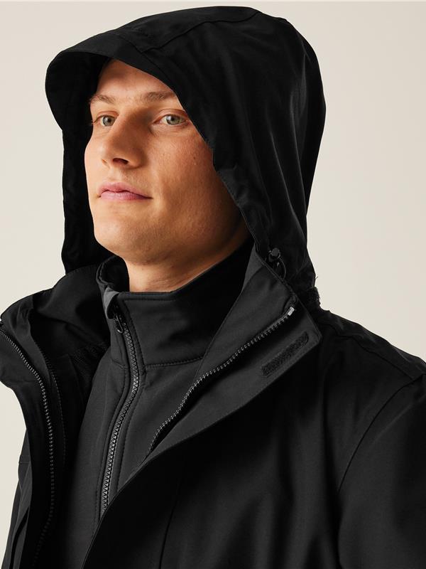 Regatta Professional Kingsley Stretch 3in1 Jacket Adult in Black/Black