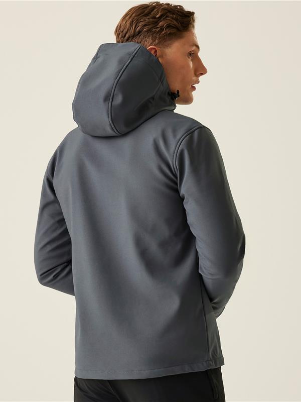 Regatta Professional Venturer 300 3 Layer Hooded Softshell FZ Adult in Seal Grey/Black