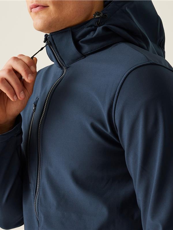 Regatta Professional Venturer 300 3 Layer Hooded Softshell FZ Adult in Navy/Navy