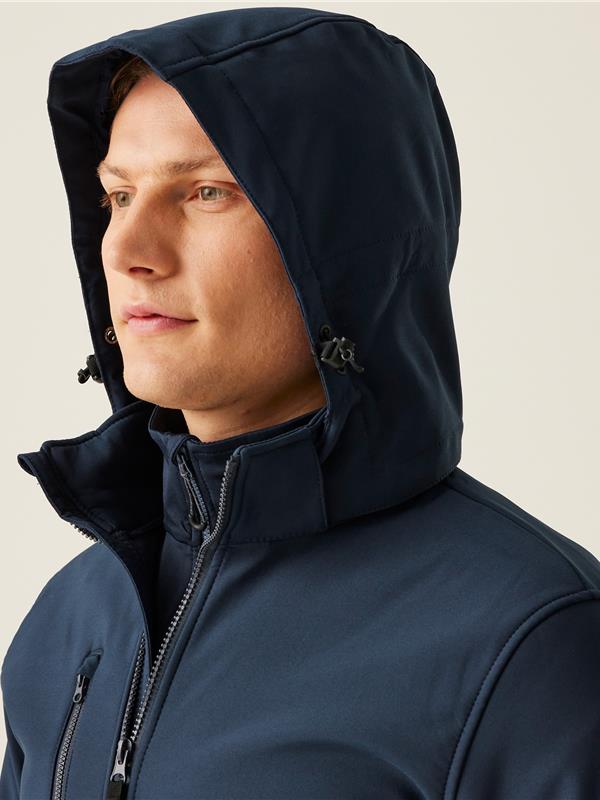 Regatta Professional Venturer 300 3 Layer Hooded Softshell FZ Adult in Navy/Navy