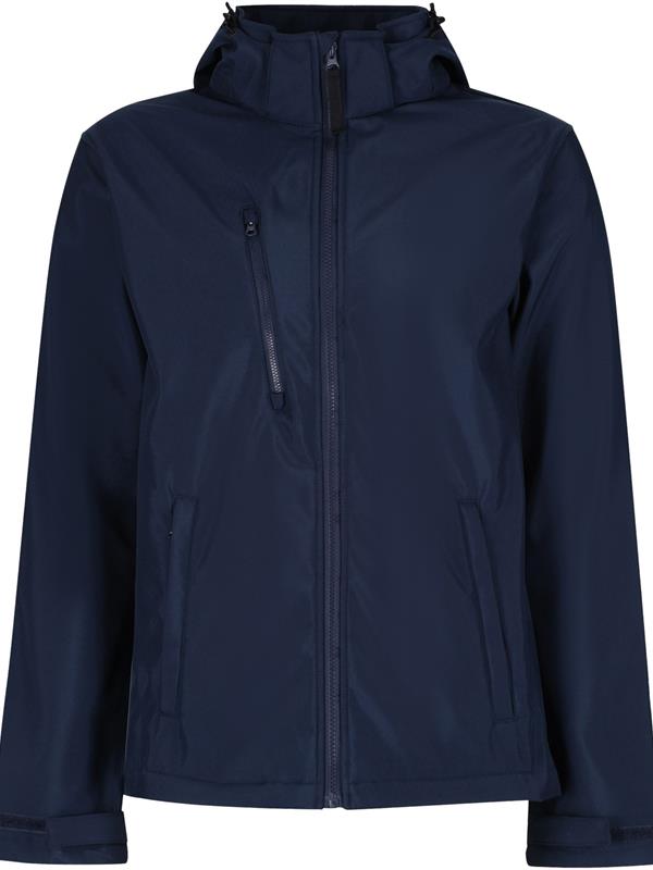 Regatta Professional Venturer 300 3 Layer Hooded Softshell FZ Adult in Navy/Navy