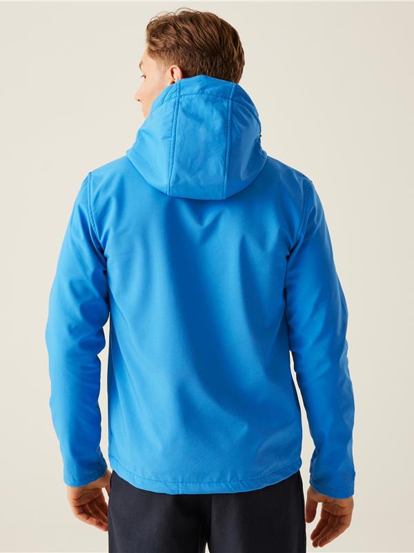 Regatta Professional Venturer 300 3 Layer Hooded Softshell FZ Adult in French Blue/Navy