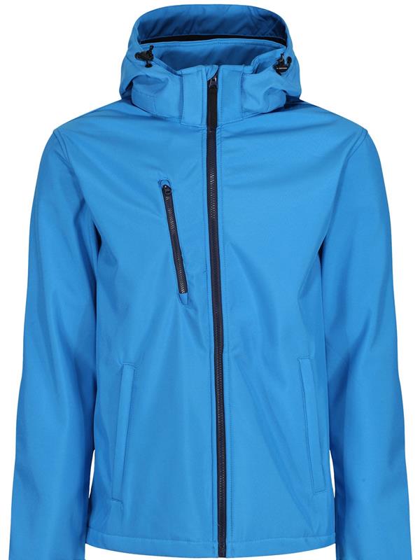 Regatta Professional Venturer 300 3 Layer Hooded Softshell FZ Adult in French Blue/Navy