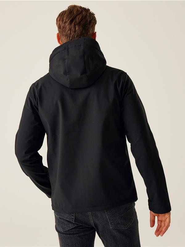 Regatta Professional Venturer 300 3 Layer Hooded Softshell FZ Adult in Black/Black