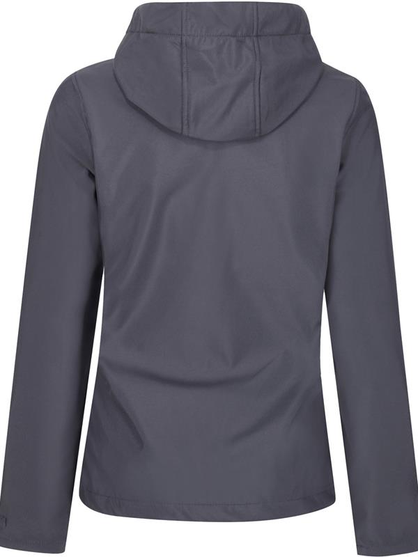 Regatta Professional Venturer 300 3 Layer Hooded Softshell FZ Ladies in Seal Grey/Black