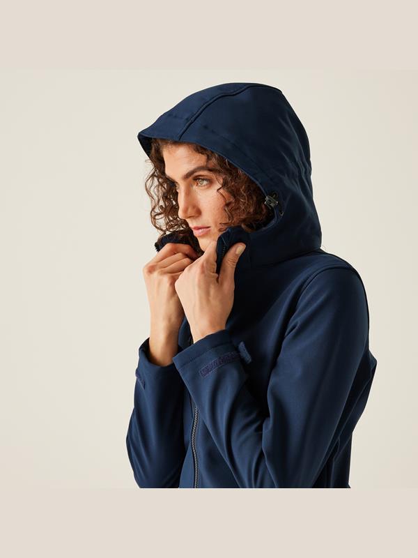 Regatta Professional Venturer 300 3 Layer Hooded Softshell FZ Ladies in Navy/Navy