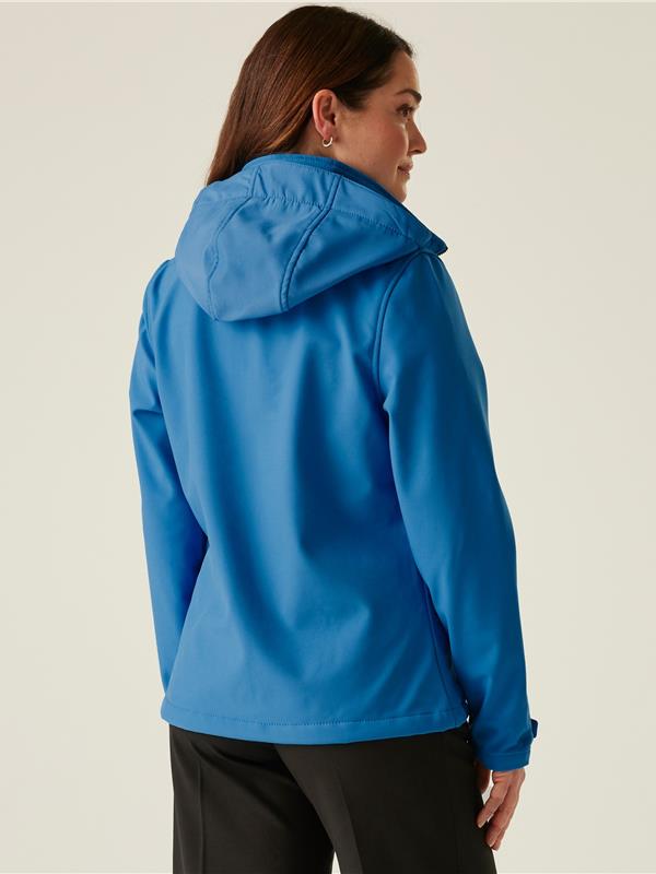 Regatta Professional Venturer 300 3 Layer Hooded Softshell FZ Ladies in French Blue/Navy